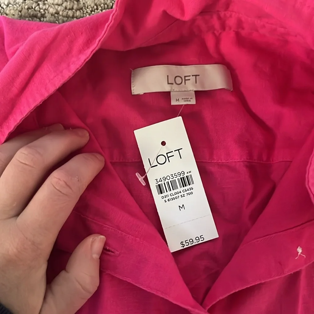 Pink button up - Picture 2 of 2